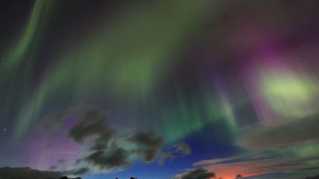 Aurora borealis or the northern lights