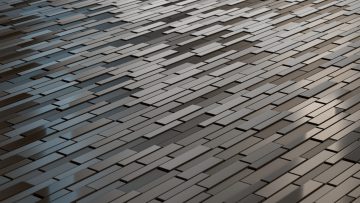 Black futuristic surface with quadrilaterals. Science fiction background.